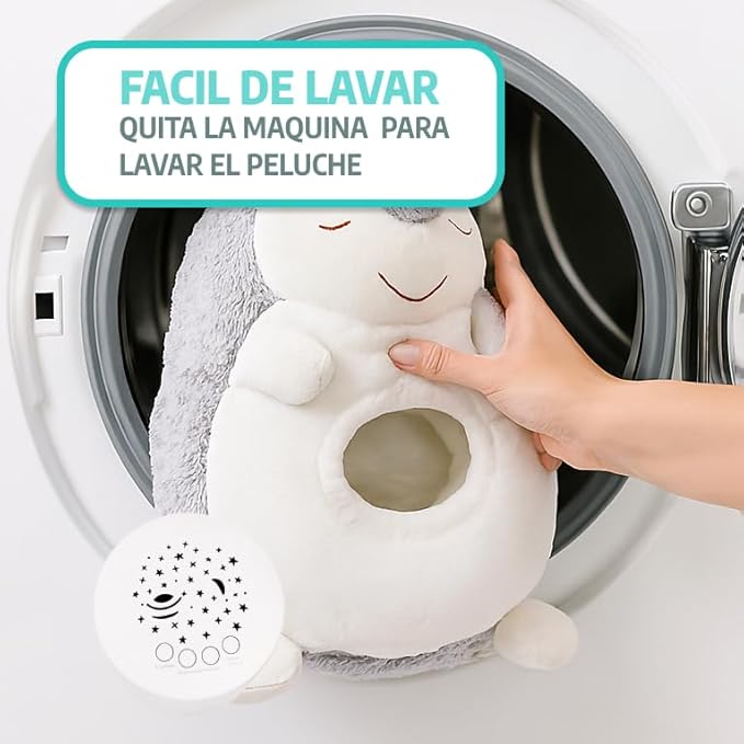 Nubierizo Peluche con sonido relajante y Proyector Quitamiedos