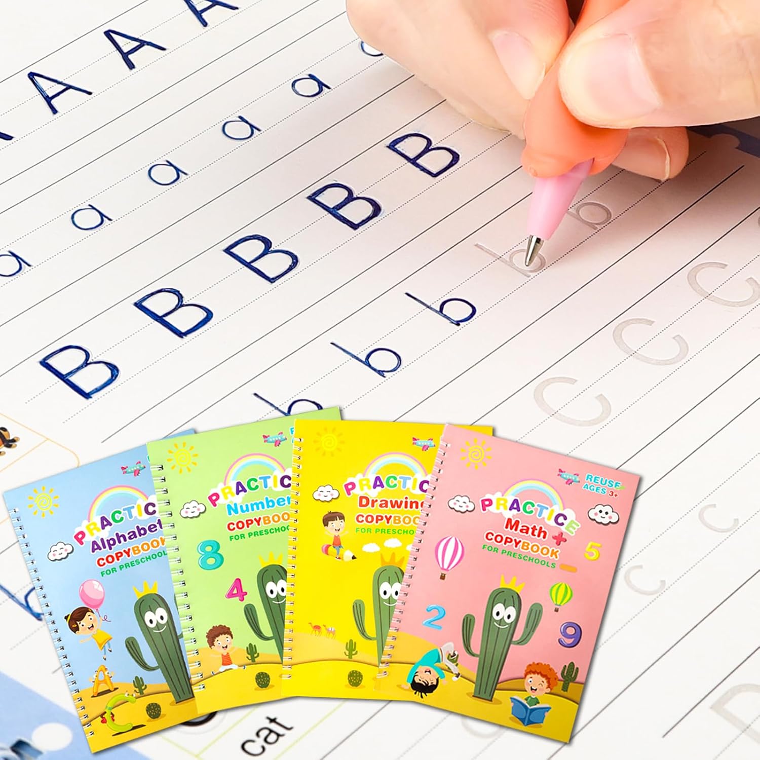 ✨ ¡Cuadernillos Mágicos + Estuche Dinosaurio de Regalo!