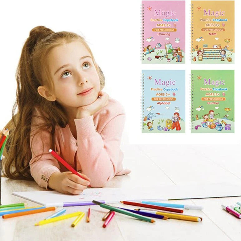 ✨ ¡Cuadernillos Mágicos + Estuche Dinosaurio de Regalo!