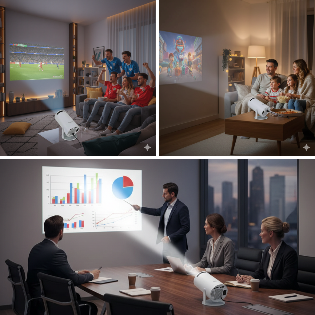 Proyector portátil ultra HD 4K