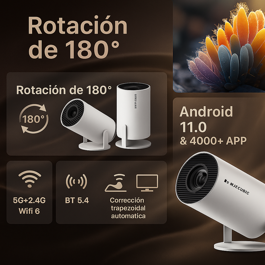 Proyector portátil ultra HD 4K