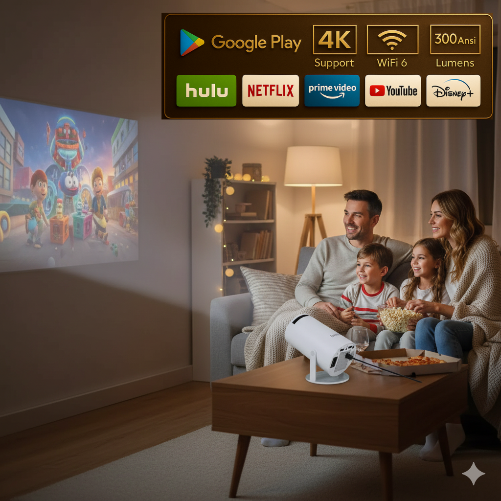 Proyector portátil ultra HD 4K