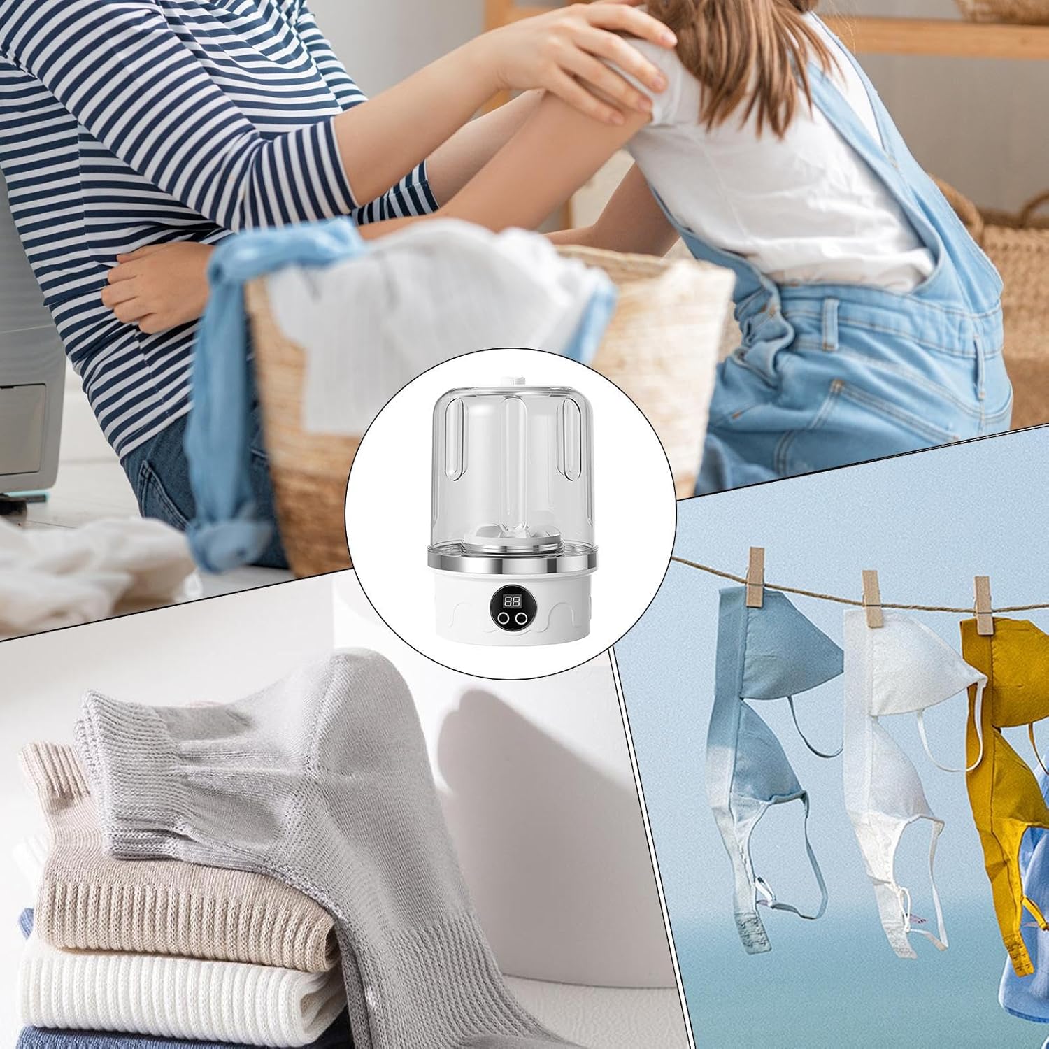 Lavadora Portátil 🌀MiniWash Pro