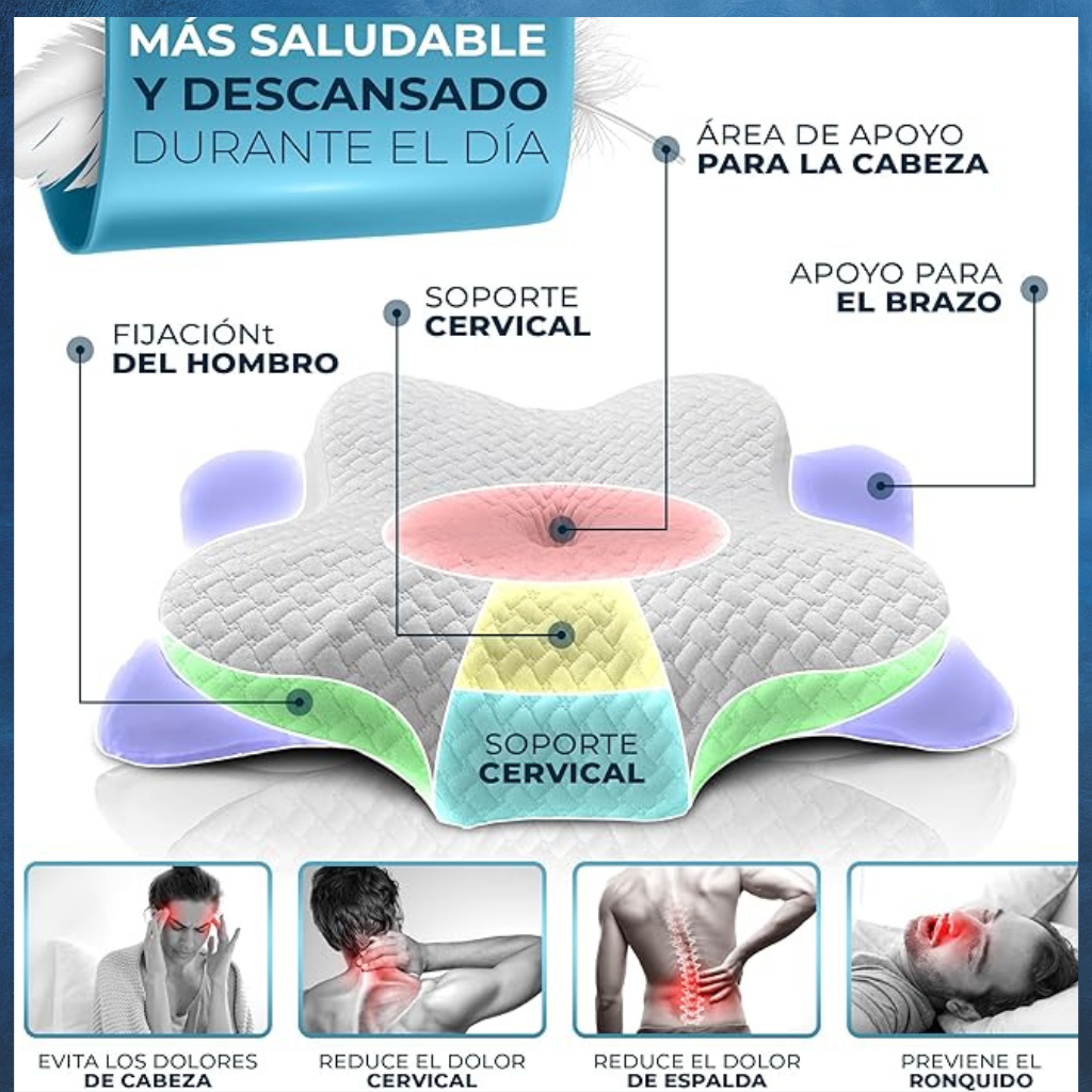 ALMOHADA CERVICAL + BOLSA DE AGUA CALIENTE RECARGABLE🎁 Regalo especial