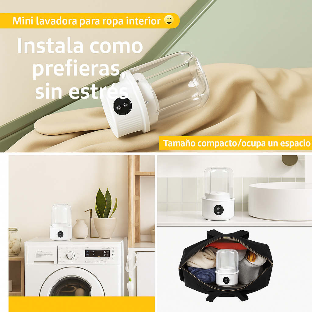 Lavadora Portátil 🌀MiniWash Pro