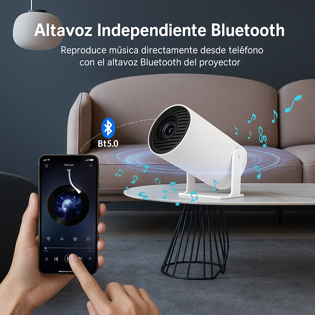 Proyector portátil ultra HD 4K