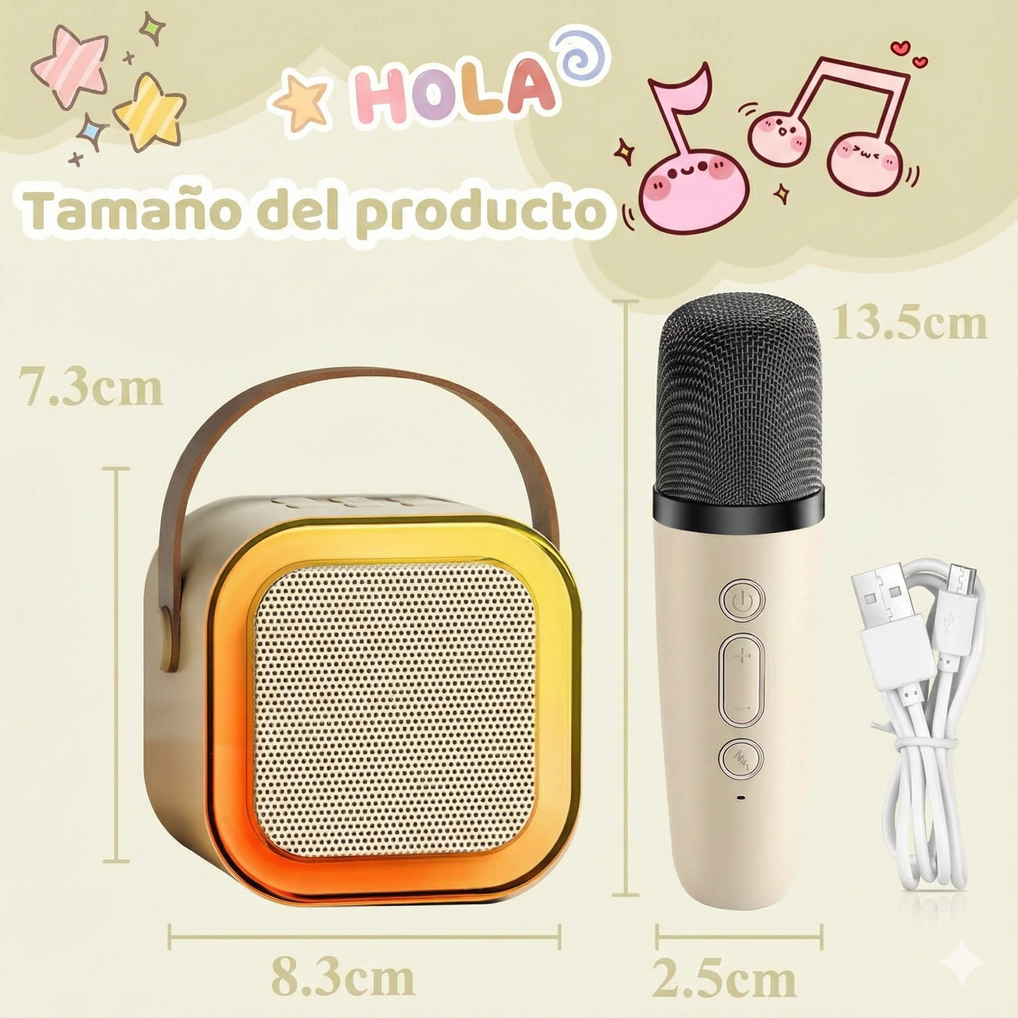 Karaoke Portátil 🎤HappySing™🔊🎶🎼