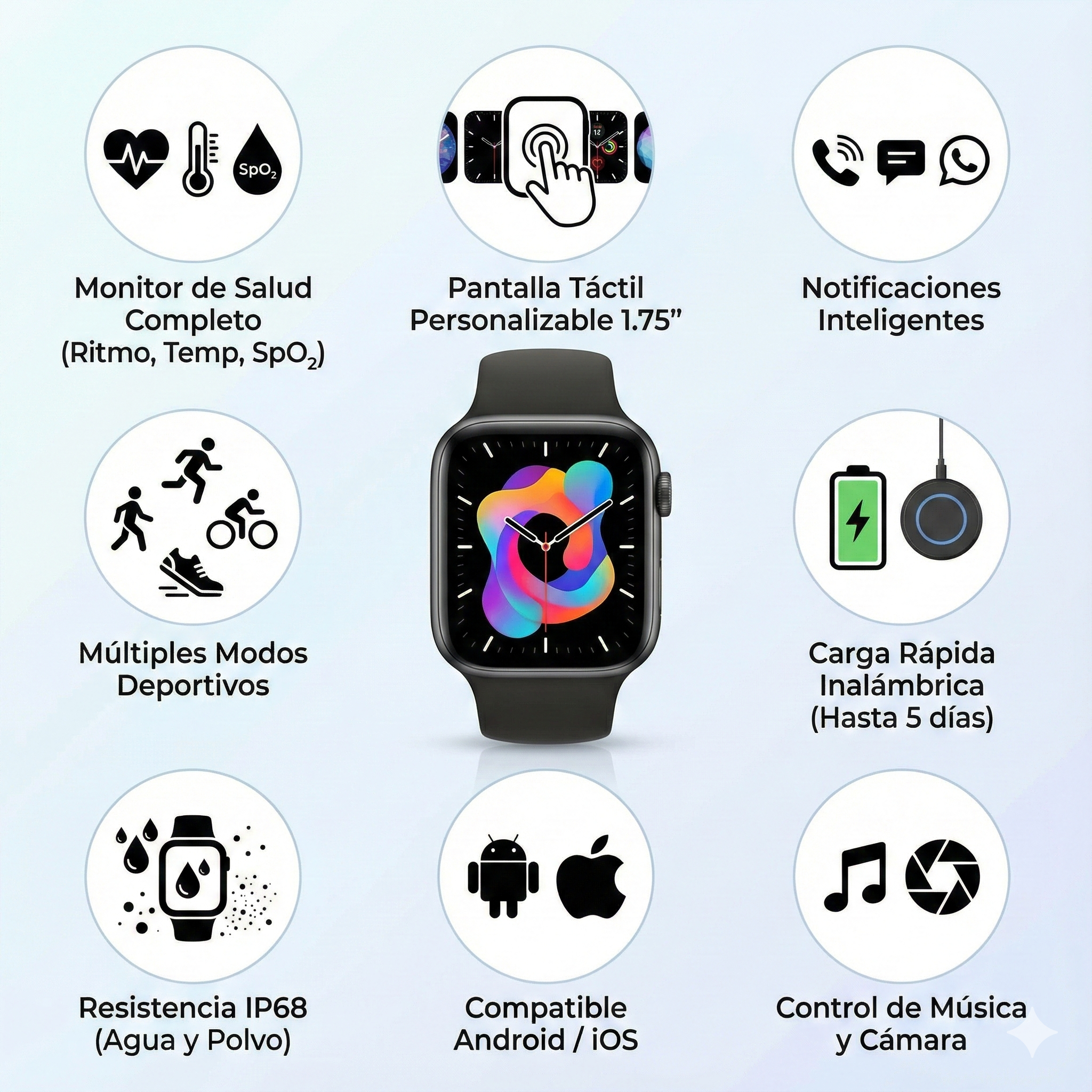 Smartwatch PRO -X10 MAX  (reloj inteligente)+ Airpods de regalo🎁+2 correas intercambiables (color aleatorio)
