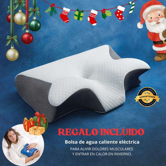 ALMOHADA CERVICAL + BOLSA DE AGUA CALIENTE RECARGABLE🎁 Regalo especial