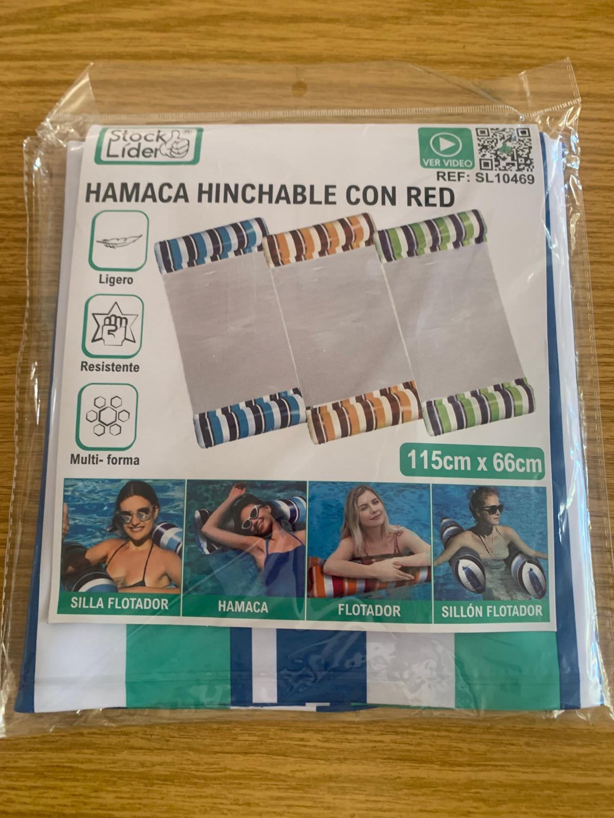 GO FLOTA HAMACA HINCHABLE PARA PISCINA Y PLAYA 2X1