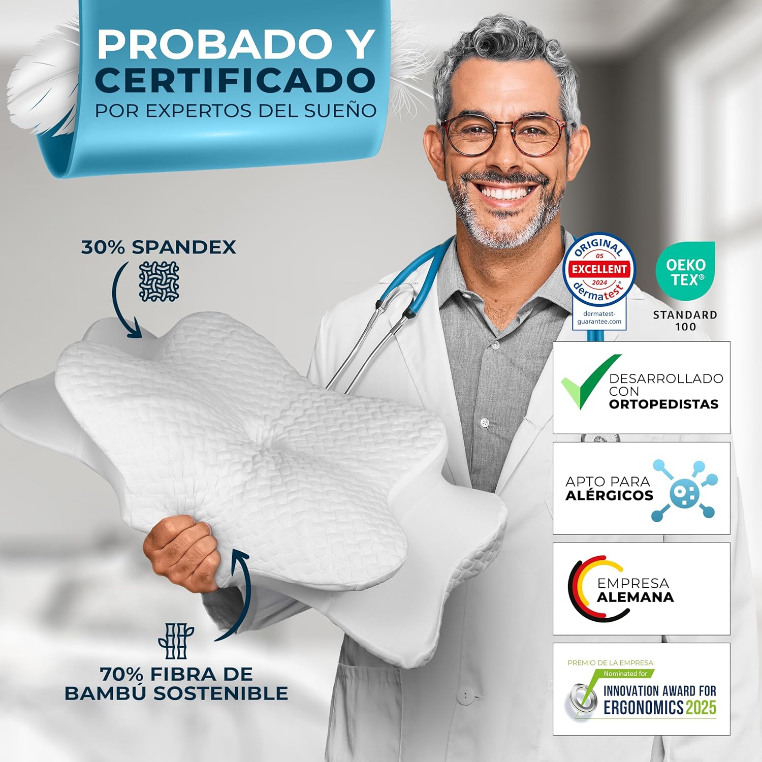 ALMOHADA CERVICAL + BOLSA DE AGUA CALIENTE RECARGABLE🎁 Regalo especial