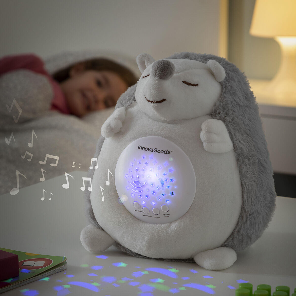 Nubierizo Peluche con sonido relajante y Proyector Quitamiedos
